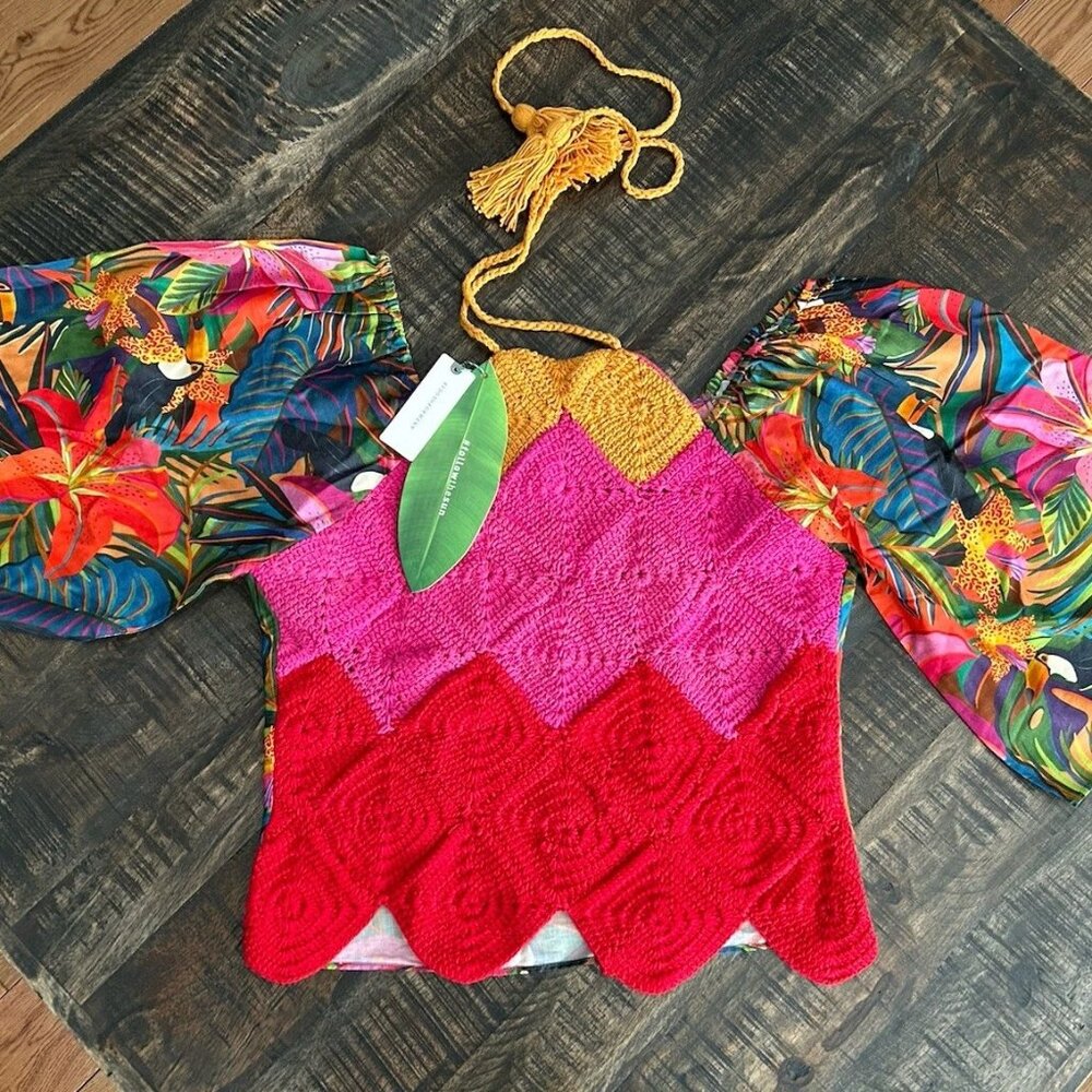 Farm Rio Top size small NWT